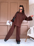 large size set "MANHATTAN" - CHOCO